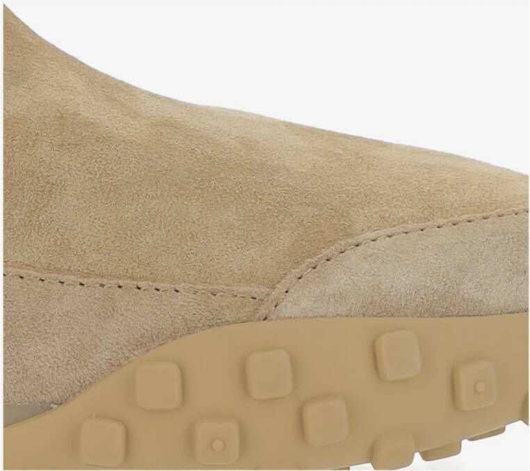 Jil Sander Beige Suède Sneakers