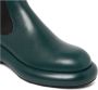 Jil Sander Forest Green Calf Leather Enkellaarzen Green Dames - Thumbnail 2
