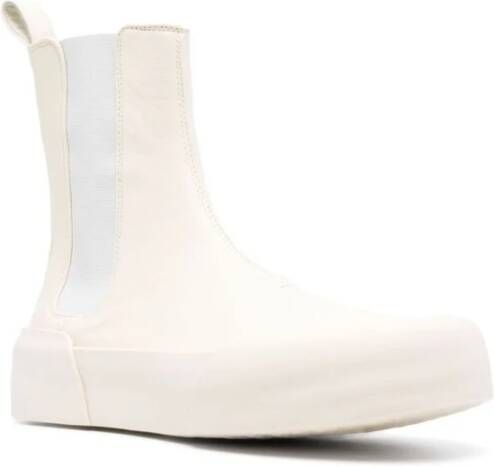 Jil Sander Chelsea Boots White Dames