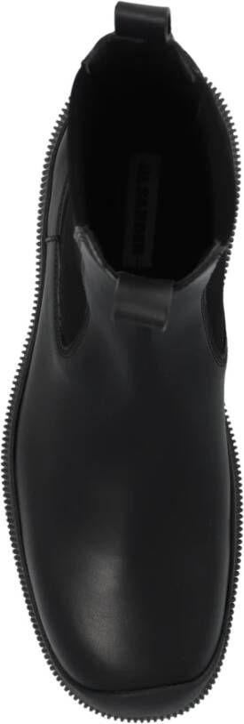 Jil Sander Chelsea laarzen met logo Black Heren