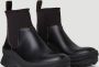 Jil Sander Minimalistische luxe Chelsea-laarzen Zwart Heren - Thumbnail 2
