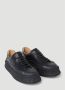 Jil Sander Zwarte Leren Lage Sneakers voor Heren Black Heren - Thumbnail 3