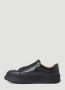 Jil Sander Zwarte Leren Lage Sneakers voor Heren Black Heren - Thumbnail 4