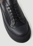 Jil Sander Zwarte Leren Lage Sneakers voor Heren Black Heren - Thumbnail 7