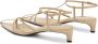Jil Sander Donkere Sandaal Kooi Stijl Beige Dames - Thumbnail 2