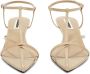 Jil Sander Donkere Sandaal Kooi Stijl Beige Dames - Thumbnail 3