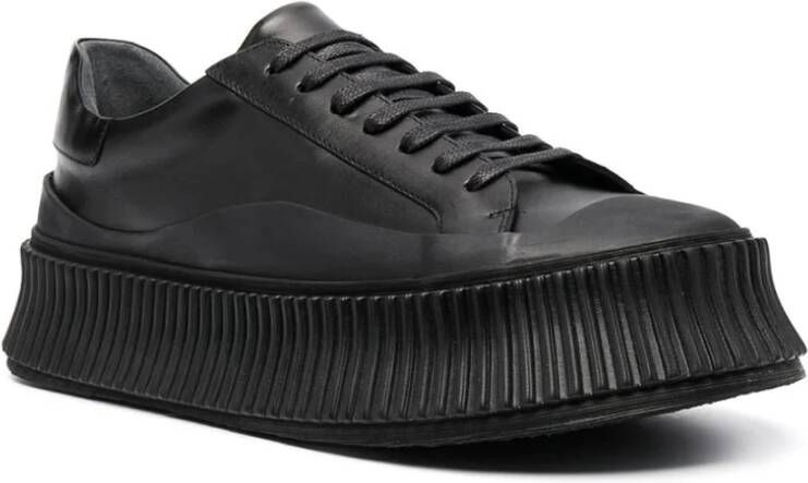 Jil Sander Elegante Zwarte Damessneakers Black Dames