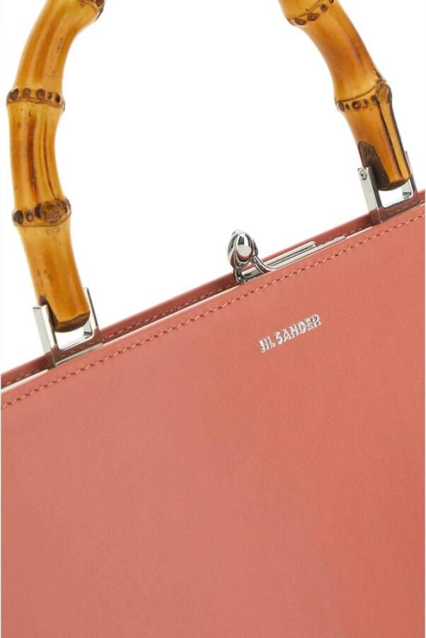 Jil Sander Goji Bamboo Zalmleren Handtas