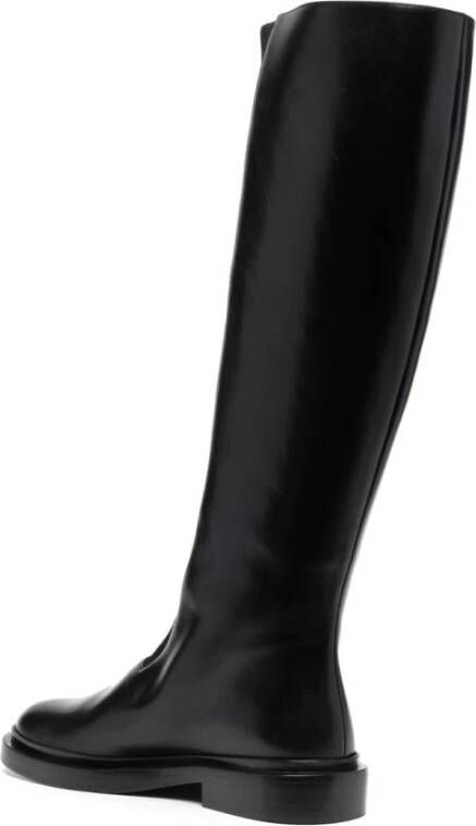 Jil Sander Zwarte elegante hoge laarzen voor vrouwen Black Dames