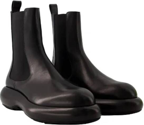 Jil Sander Leather boots Black Dames