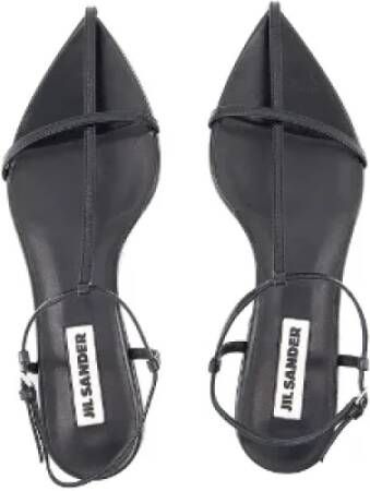 Jil Sander Leather sandals Black Dames