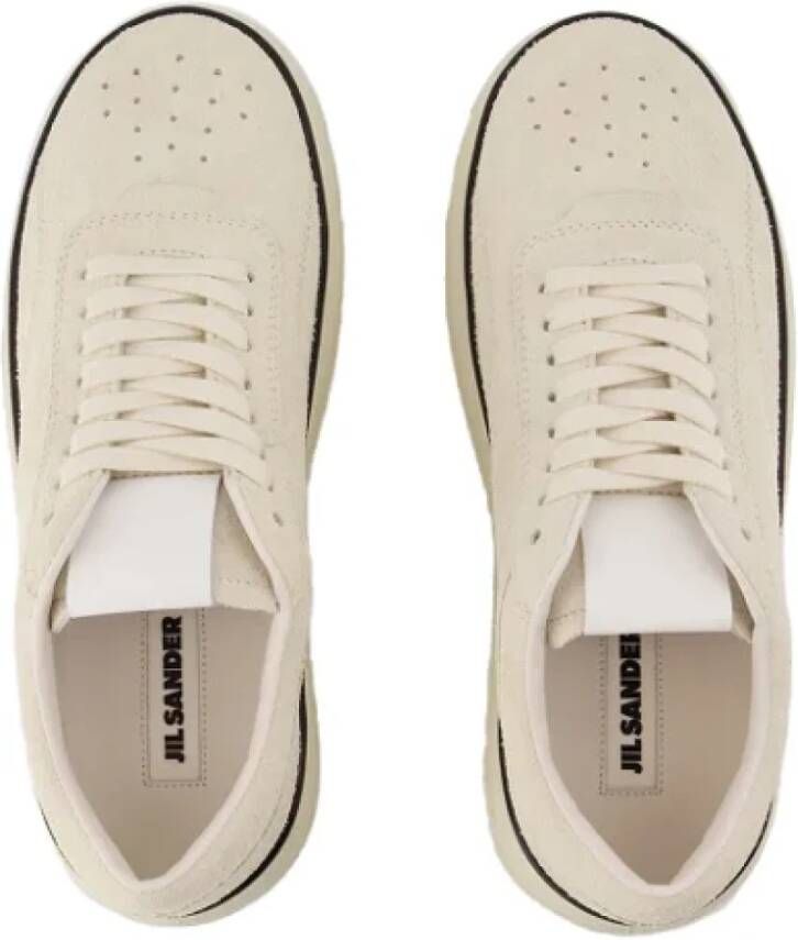 Jil Sander Leather sneakers White Dames