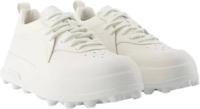 Jil Sander Leather sneakers White Heren
