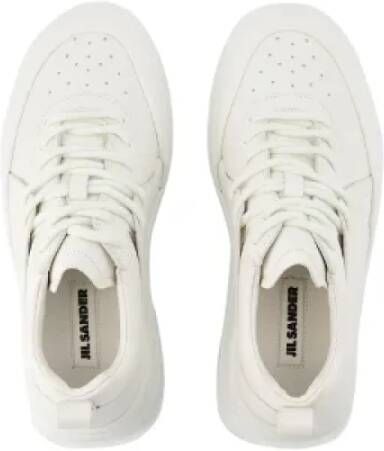 Jil Sander Leather sneakers White Heren