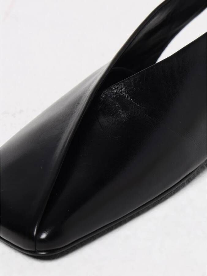 Jil Sander Leren Ballerina`s