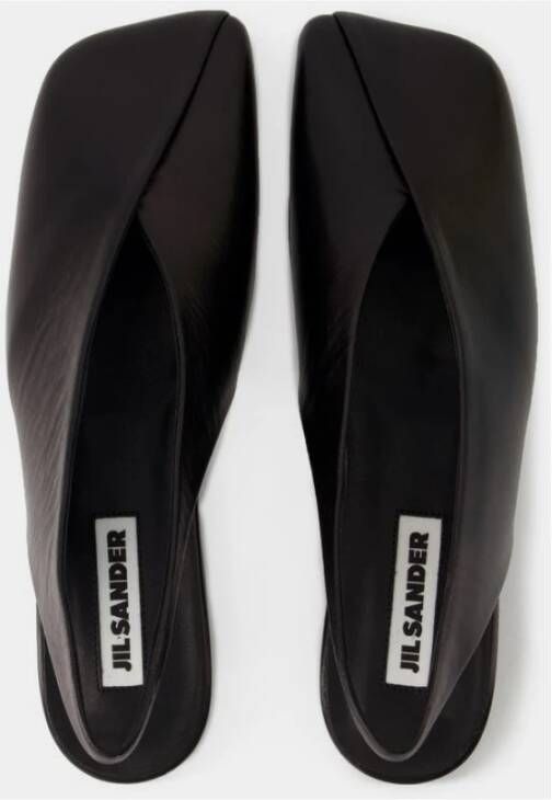 Jil Sander Leren Ballerina`s