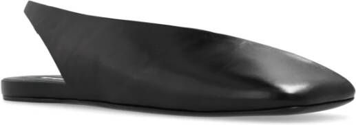 Jil Sander Leren ballet flats Zwart Dames