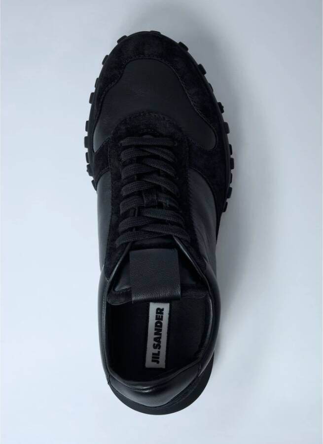 Jil Sander Zwarte leren veterschoenen - Foto 2