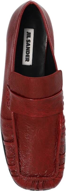 Jil Sander Leren Loafers