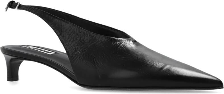 Jil Sander Leren pumps Black Dames