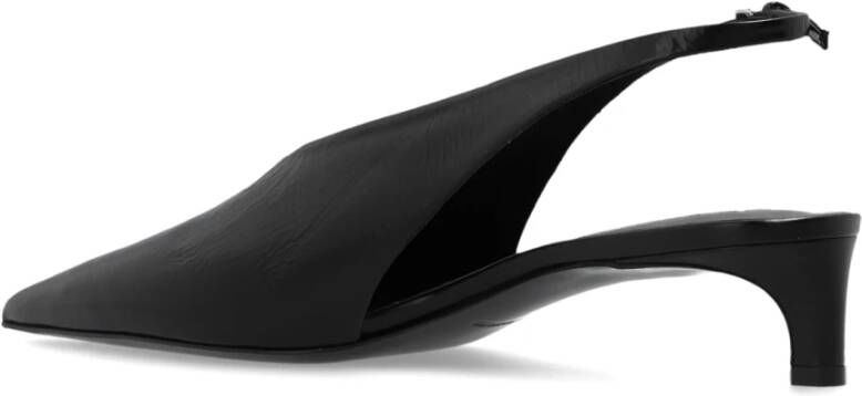 Jil Sander Leren pumps Black Dames