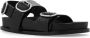 Jil Sander Leren sandalen Black Dames - Thumbnail 4