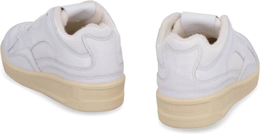 Jil Sander Mesh Inzet Low-Top Sneakers