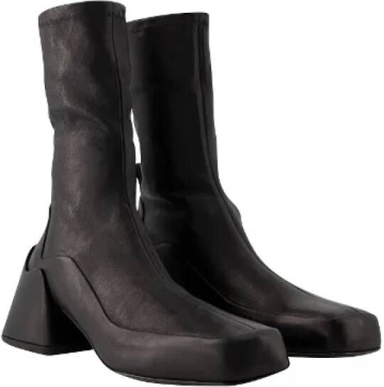 Jil Sander Pre-owned Leather boots Black Dames