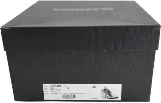 Jil Sander Pre-owned Leather heels Gray Dames