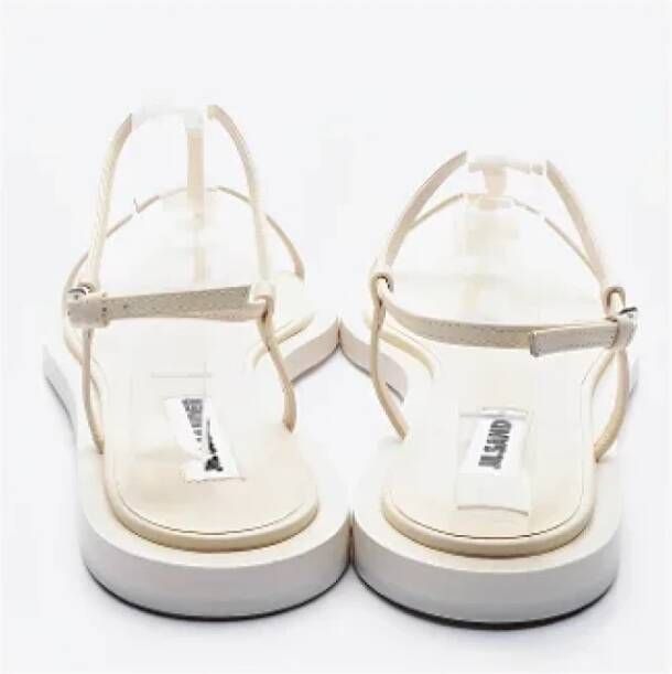 Jil Sander Pre-owned Leather sandals White Dames