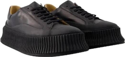 Jil Sander Pre-owned Leather sneakers Black Heren