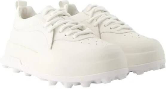 Jil Sander Pre-owned Leather sneakers White Dames