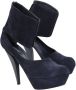 Jil Sander Pre-owned Suede heels Blue Dames - Thumbnail 2