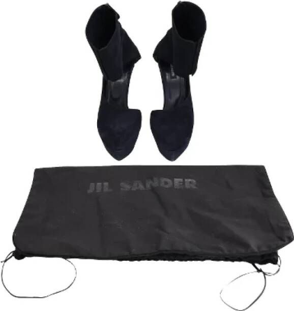 Jil Sander Pre-owned Suede heels Blue Dames