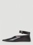 Jil Sander Puntige Leren BalletBallerina Black Dames - Thumbnail 3