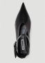 Jil Sander Puntige Leren BalletBallerina Black Dames - Thumbnail 7