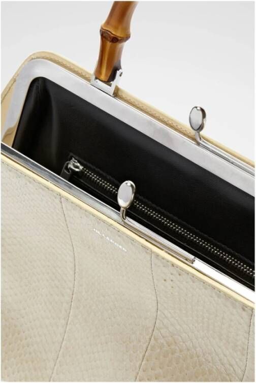 Jil Sander Regenboogslang en Bamboe Handtas