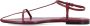 Jil Sander Rode platte kooi sandalen Red Dames - Thumbnail 2