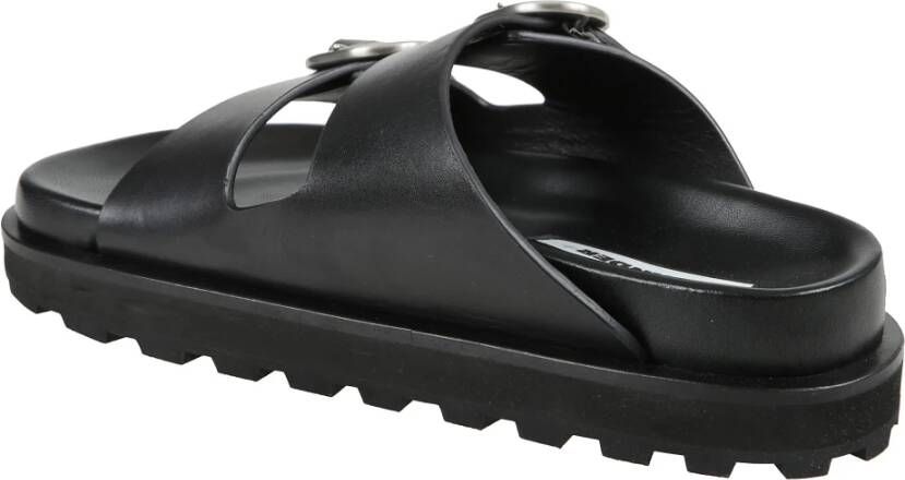 Jil Sander Sandalen met lage hak en gesp en verhoogde zool