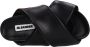 Jil Sander Chunky Crossover Strap Platte Schoenen Zwart - Thumbnail 8