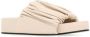 Jil Sander Sandalen Gathered Texture Open Sandals With Platform Sole in roze - Thumbnail 3