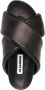Jil Sander Chunky Crossover Strap Platte Schoenen Zwart - Thumbnail 3