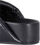 Jil Sander Sandalen Crisscross Black Leather Sandals in zwart - Thumbnail 5