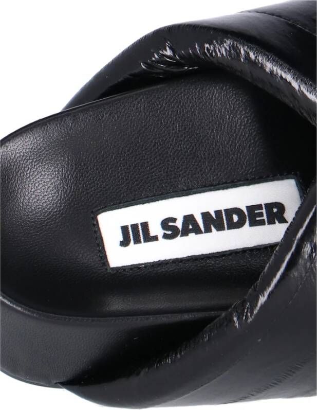 Jil Sander Zwarte Slidesandalen voor Dames Zwart Dames