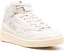 Jil Sander Low-Top Sneakers Beige High-Top Sneakers With Leather Inserts And E in wit - Thumbnail 3