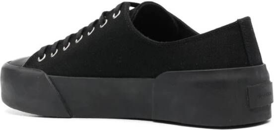 Jil Sander Zwarte Casual Sneakers voor Mannen Black Heren