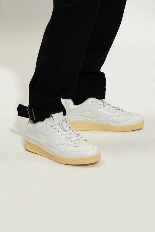 Jil Sander Sneakers met logo Wit Heren