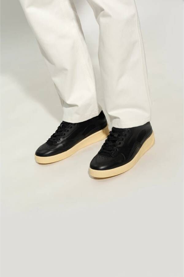 Jil Sander Sneakers met logo Zwart Heren