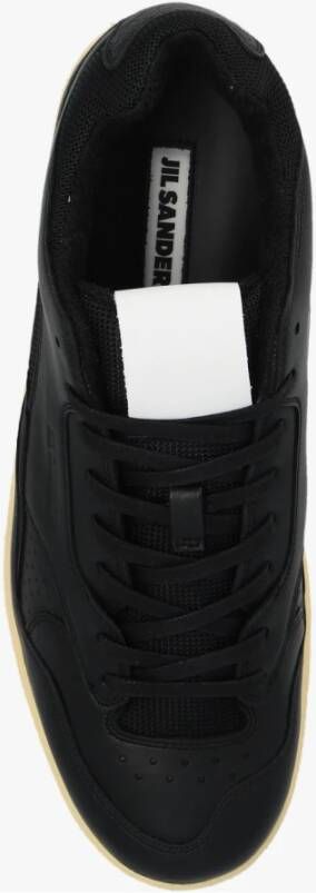 Jil Sander Sneakers met logo Zwart Heren