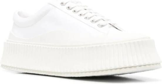 Jil Sander Witte Casual Sneakers voor Vrouwen White Dames